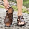 Echtes Leder Männer Sandalen Sommer Business Casual Männer Hausschuhe