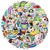 50 Cute Animal and Insect Series Graffiti Stickers, Creative Stationery Stickers, Water Cup Waterproof Decorative Stickers
