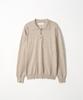 EZIO Essential Button Collar Knit_Sand Beige