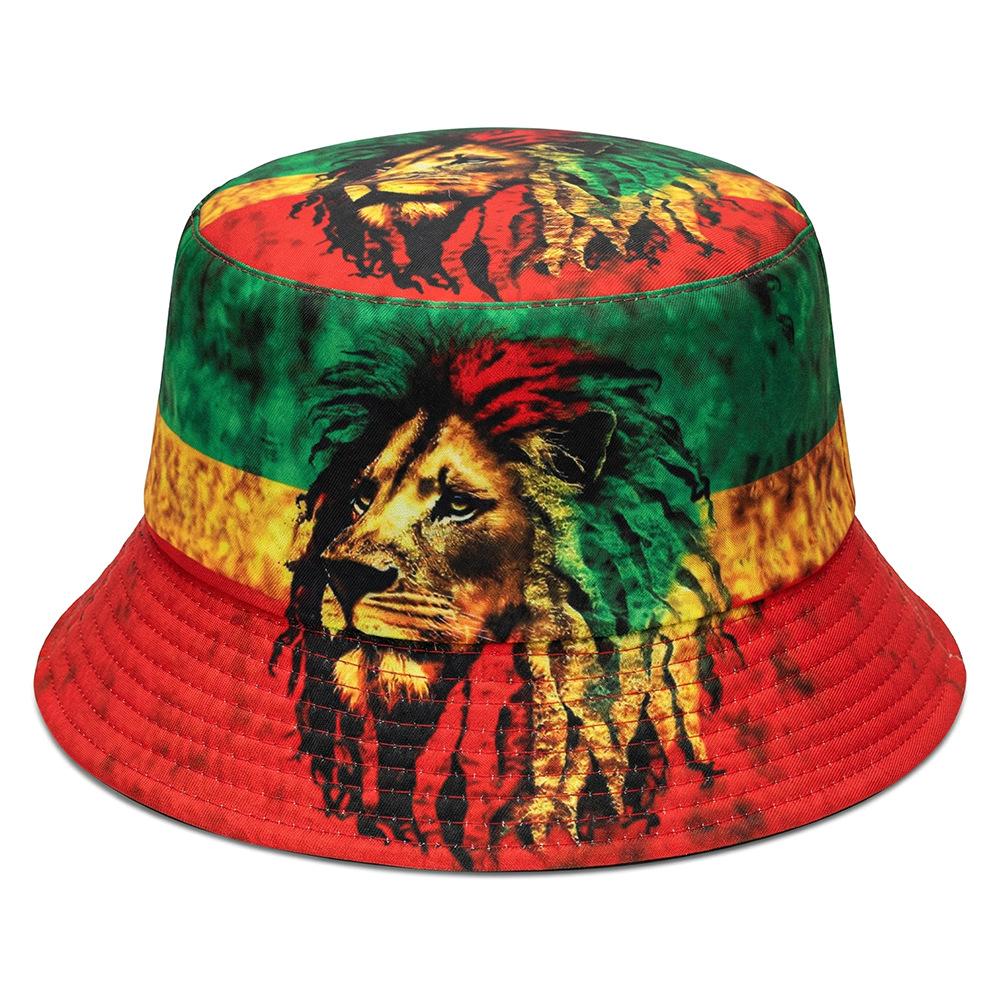 New Mexican Flag Beach Cap - Fashionable Outdoor Sun Hat for Both Men and Women with Printed Letters - Fan Hat with Basin Shape