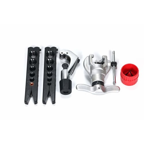 Flaring Tool Set, Eccentric, 12 Sizes, Professional Tool Kit for Copper, Aluminum, and Mild Steel Pipes, Accurate and Uniform Pipe Cutter