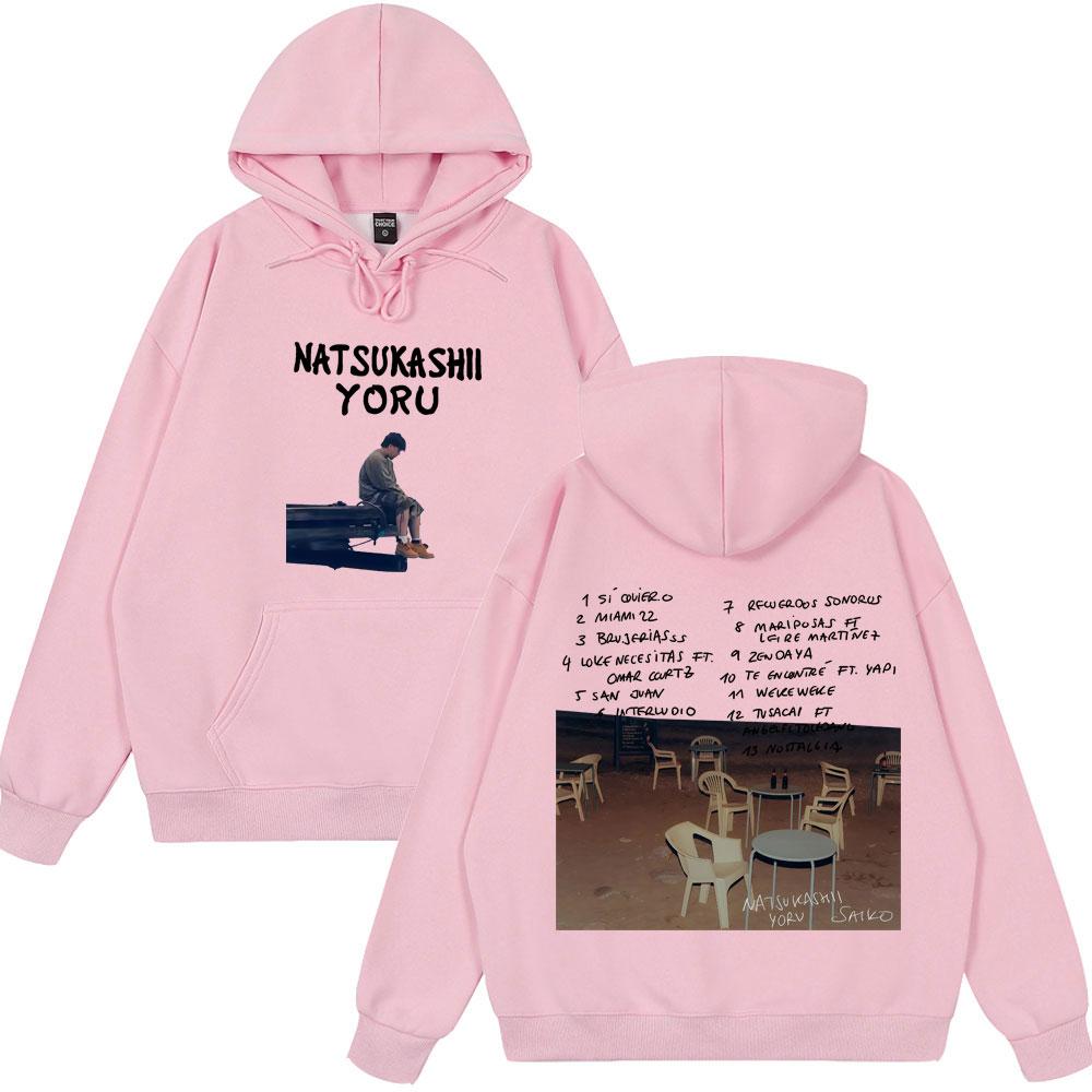 Rapper SAIKO Natsukashii Yoru 2025 New Album Couple Hoodies Winter Harajuku Sweatshirt Men's Hip Hop Hoodie Couple Style Clothes