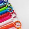 Elastic Straps Spiral Spring Lanyard Retractable Telescopic Spring Key Ring  Outdoor