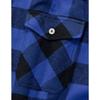 Camicia a quadri senza maniche con bottoni da uomo, vestibilità classica, camicia in flanella a quadri Buffalo con tasche sul petto e giromaniche a taglio vivo