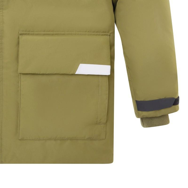 New Balance Down Jackets Men's Dark Green Hooded Moderate AMJ04356-OV