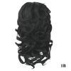 Soowee Short Curly Synthetic Hair Black To Burgundy Clip In Hair Extension Little Pony Tail Claw Ponytail False Hair on Clips