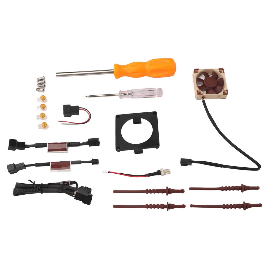 Fan 3D Print Mount Kit Efficient Heat Dissipation Game Console Cooling Fan Mount Kit for Gamecube Noctua Black