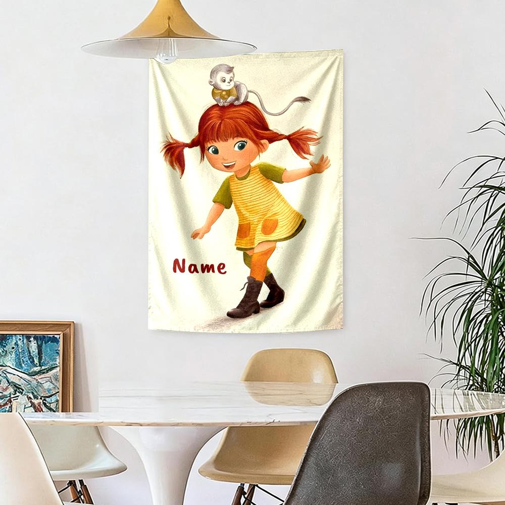 Pipi Custom Your Name Wall Decor Tapestry Art For Pet Memorial Birthdaywedding Party Backdrop Family Gift