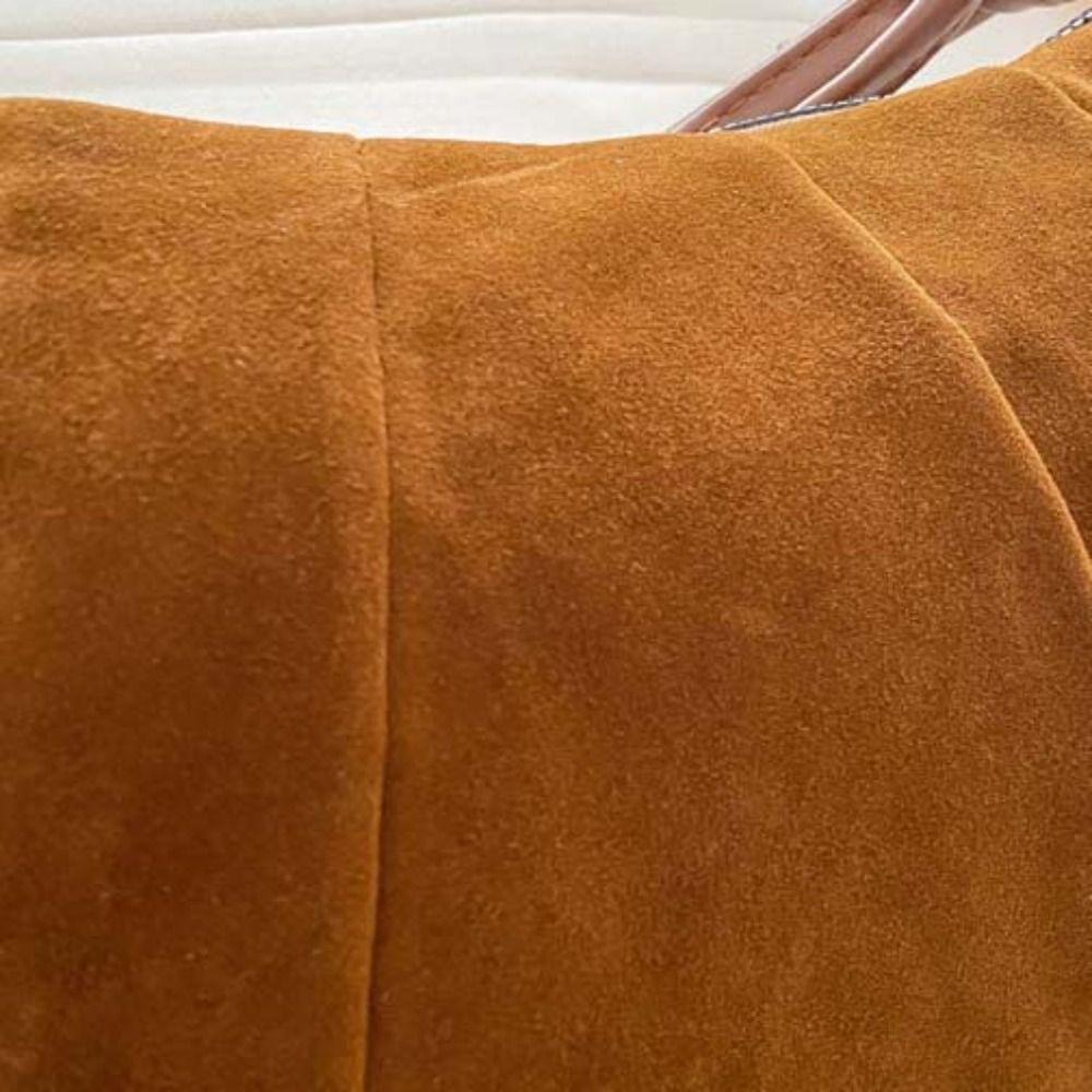 Crossbody Bag Matte PU Dumplings Bag Brown Croissant Shoulder Bag Cute   Gift