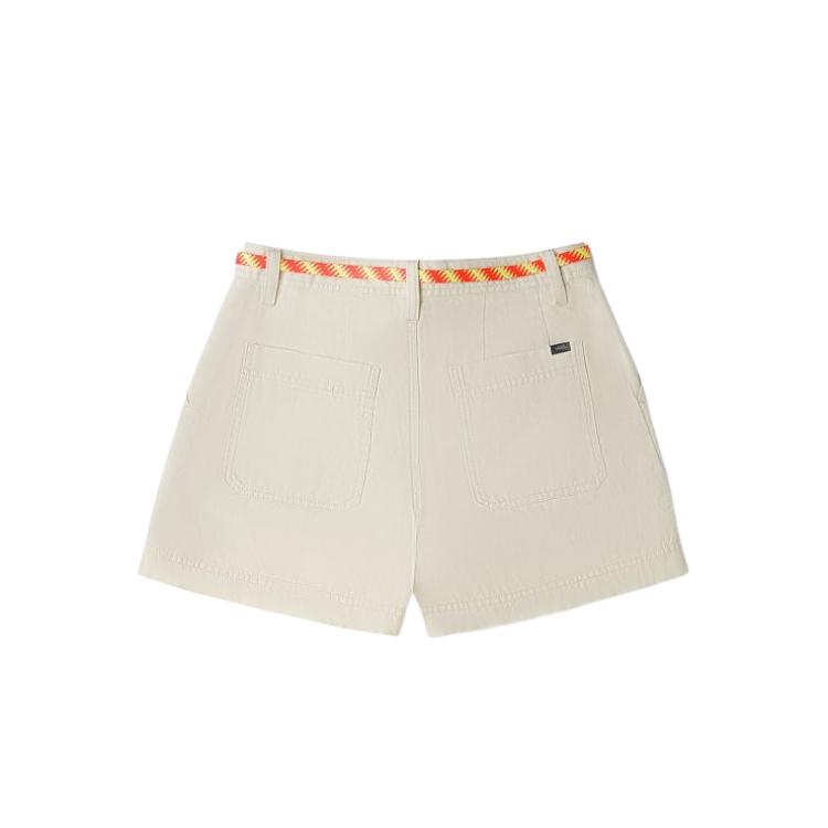 Vans Woven Shorts Comfortable Breathable Lightweight Fitted Casual Shorts Women shorts Beige VN0A5LNDFS8