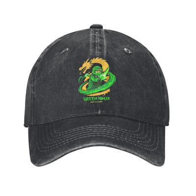 N-Ninjagos Anime Gra Kreskówka Czapki Baseballowe Mężczyźni Kobiety Zniszczony Denim Wypłukana Snapback Kapelusz Aktywności na Świeżym Powietrzu Regulowana Czapka Kapelusz