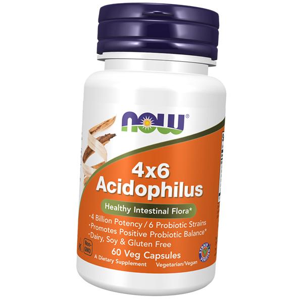 

Суміш пробіотиків, Acidophilus 4X6, Now Foods 60вегкапс (69128005) 60vcaps