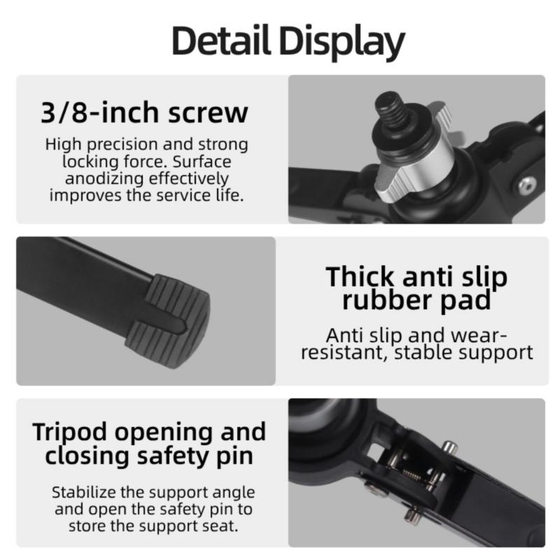 Univerzální základna pro monopod se šroubem 3/8 palce Protiskluzová podložka Vysoká nosnost 3 kg Kompatibilita pro fotografické příslušenství