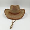 Nuevo sombrero de paja de vaquero occidental unisex estilo nacional sombrero jazz sombrero para el sol sombrero de sol para exteriores sombrero casualNuevo sombrero de paja de vaquero occidental unise