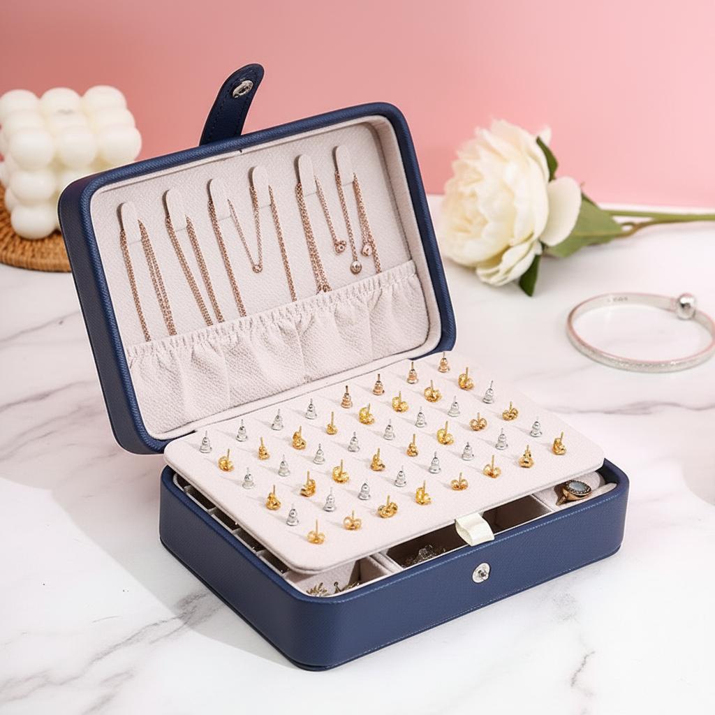 Leather Jewelry Box Organizer Jewelry Display Jewelry Boxes and Packaging Ring Box Suitable for Earrings and Rings