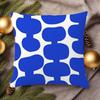 1 Pezzo Federa Cuscino Geometrica Astratta Blu Intenso, Federa Cuscino in Poliestere Stampa 2D Double-Sided, Federa Cuscino Decorativo Moderna Mid-Century