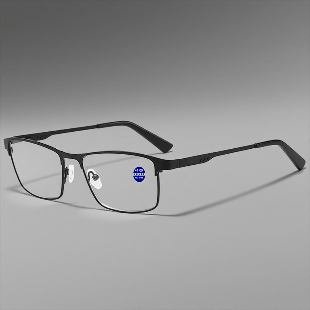 Quality Metal Presbyopia Glasses with Spring Leg Reading Glasses Business Eyeglasses for Man Classic Square Hyperopic Eyeglasses