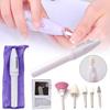 Set Pratico Portatile Lucidatore Elettrico per Unghie Strumento Casalingo per Lucidare le Unghie Kit Manicure e Pedicure