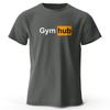 Gym Hub Printed Men's T-Shirt 100% Cotton Oversized Funny Graphic Tees for Men Summer Tops Compression Shirt