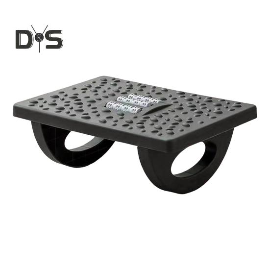 

Табурет-качалка для ног с массажным роликом для облегчения боли при ахиллите, подошвенном фасциите, качающаяся подставка для ног, домашний офис, подстольный массажный низкий табурет чёрный