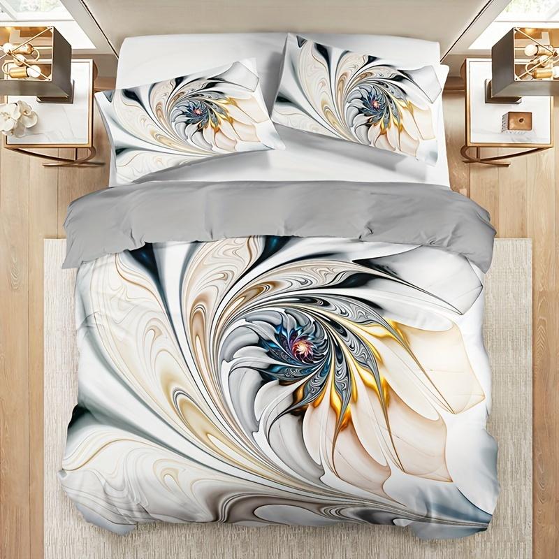 Fashion High-End Premium Marble Print Soft with Soft Fabric Duvet Cover Set Soft Comfortable Beding Set For Bedrom Guest Rom