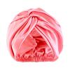 Cappellino da Notte a Doppio Strato in Seta Sintetica, Cuffia a Nodo Intrecciato, Cuffia da Doccia, Foulard per Bellezza e Trucco, Fascia per Capelli