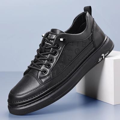 2025 Frühling und Herbst Neue Herren Sportliche Freizeit Lederschuhe Herren Handgefertigt Online Vielseitige Board Schuhe Trend Kleine Weiße Schuhe 6618