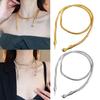 Fashionable Gold/Silver Snake Necklace Versatile Snake Necklace Neck Chain With Two Wearing Options For Chic Outfits