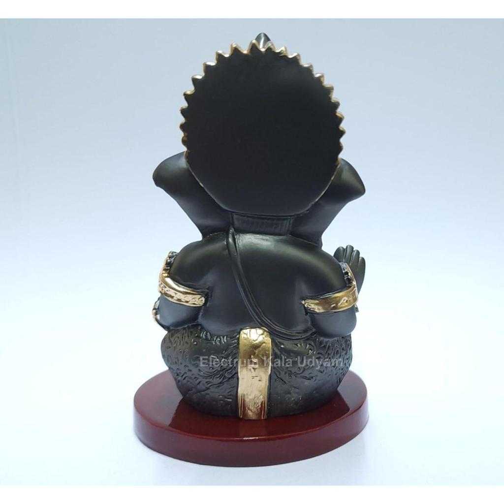 The Divine Aura of Ganesha Idol On MDF Base for Car Dashboard, Office Desk, and Festive Gifting