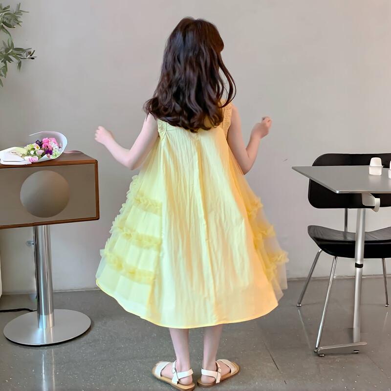 Girls' Summer Mesh Princess Dress