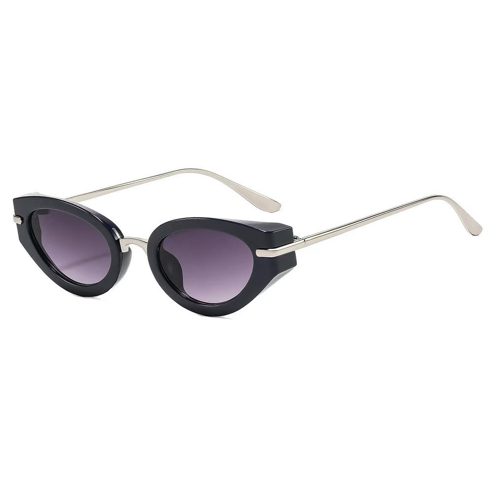 New European and American fashion personalized oval women's fashionable small frame sunglasses trendy outdoor sunscreen versatile sunglasses
