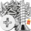 304 Stainless Steel Cross Recessed Countersunk Flat Head Tapping Screws for Wood Self-tapping Phillips Furniture Screw Fasteners