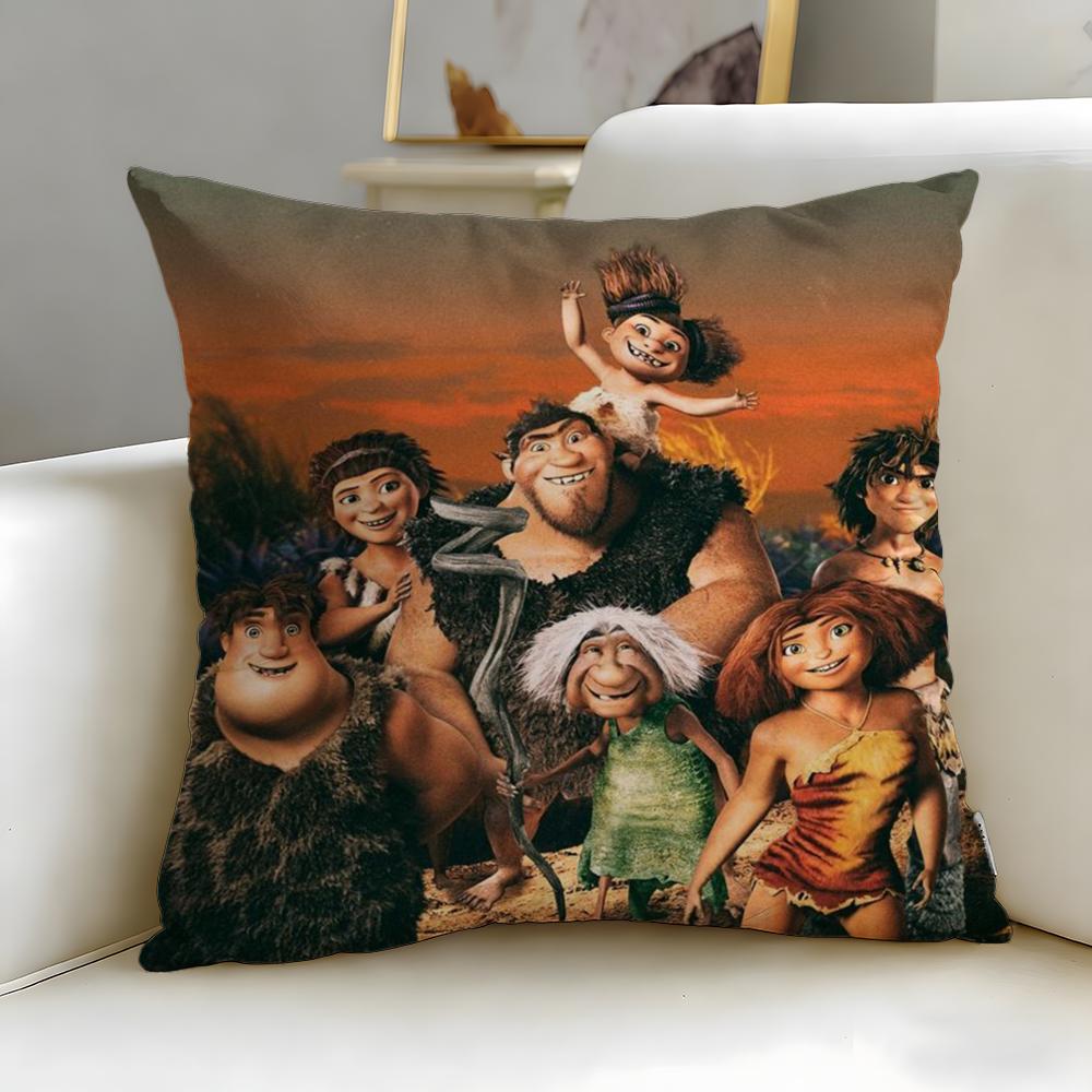 Klassischer Animationsfilm Die Croods Kissenbezug Weich & Leicht zu Waschen – Vielseitig für Sofa, Bett, Reisen und Büro