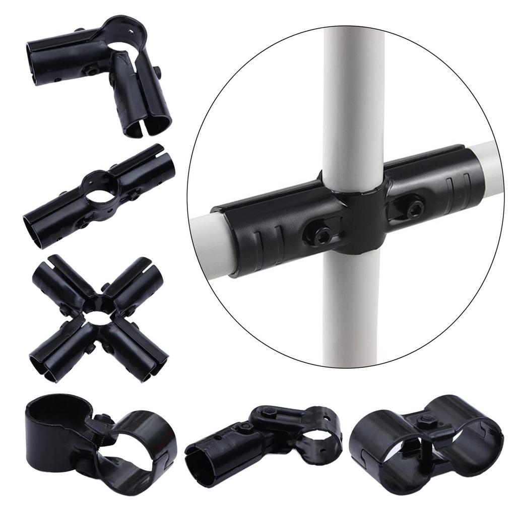 Pipe Connector Clamp Pipe Joint Component Black,Rust Resistant Sturdy Pipe