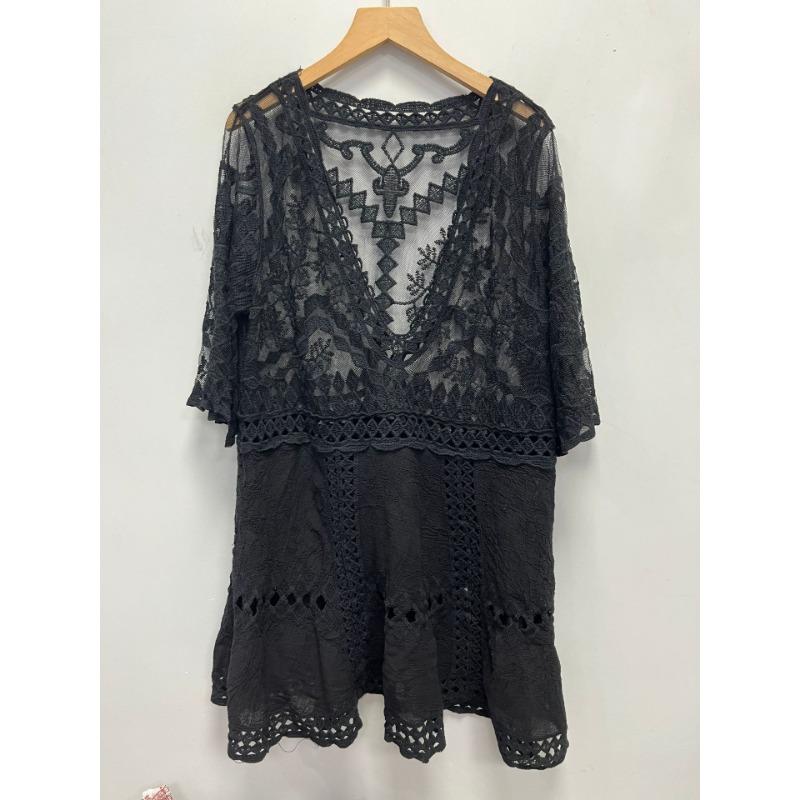 Blusa de praia sexy decote V vazado blusa de biquíni roupa de banho protetor solar