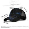 Breathable Mesh Baseball Cap With Embroidered Logo Sun Protection For Hiking Running Fishing Outdoor Wear
