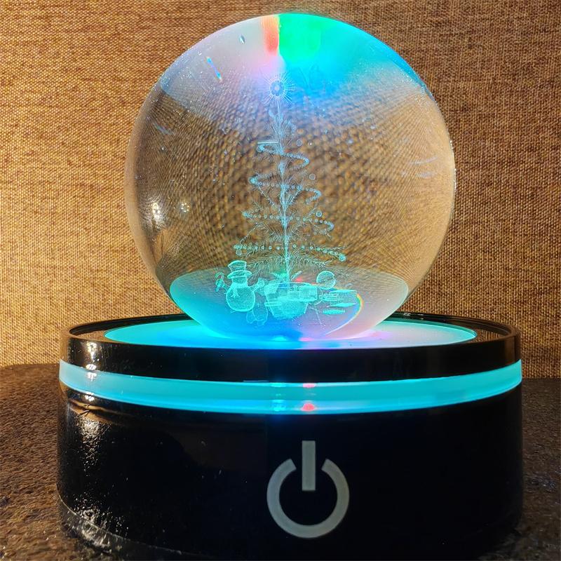 Solar System 3d kristallkula Kristallklot Laser snidad kristallkula med kulstativ Dekorativa planetsfärer Galaxy Födelsedagspresentprydnader