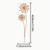 Dandelion Metal Wall Sculpture - Rustic Home Decor