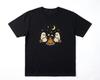 Cute Ghosts Camping Embroidered Magic Halloween Black T Shirt Gift For Friends