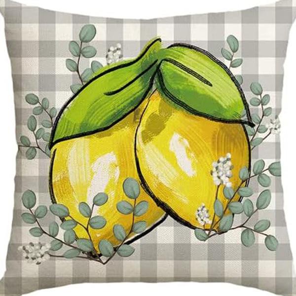 Spring and Summer Pillowcase Bedroom Living Room Sofa Pillowcase Linen Floral Decoration Pillow Cushion