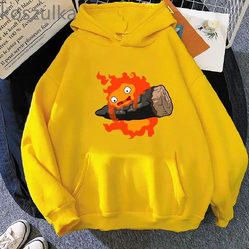 2023 Верхняя одежда Calcifer Howl Moving Castle Studio Ghibli Верхняя одежда Толстовки — фото 4