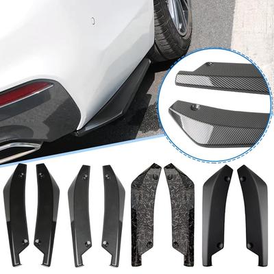 Universal Carbon Fiber Winglets Side Skirt Extension Lip Rear Bumper Splitter Car Diffuser Spoiler Front Strip Protector Sc L6S8