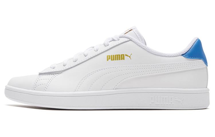 PUMA Smash V2 White Palace Blue 365215-18 35.5
