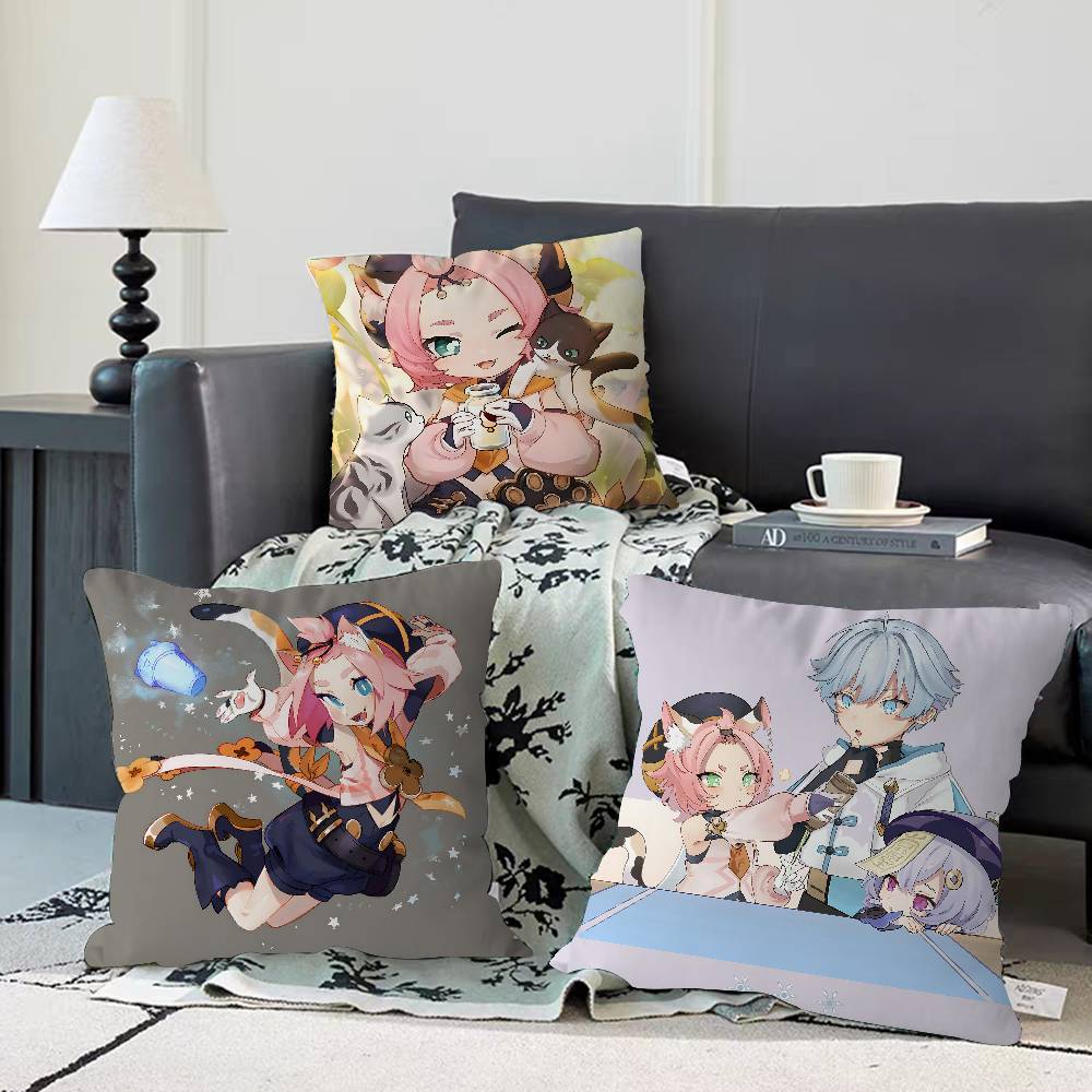 D-diona K-katzlein Pillow Case Removable Washable Cushion Cover – All-Season Soft Linen