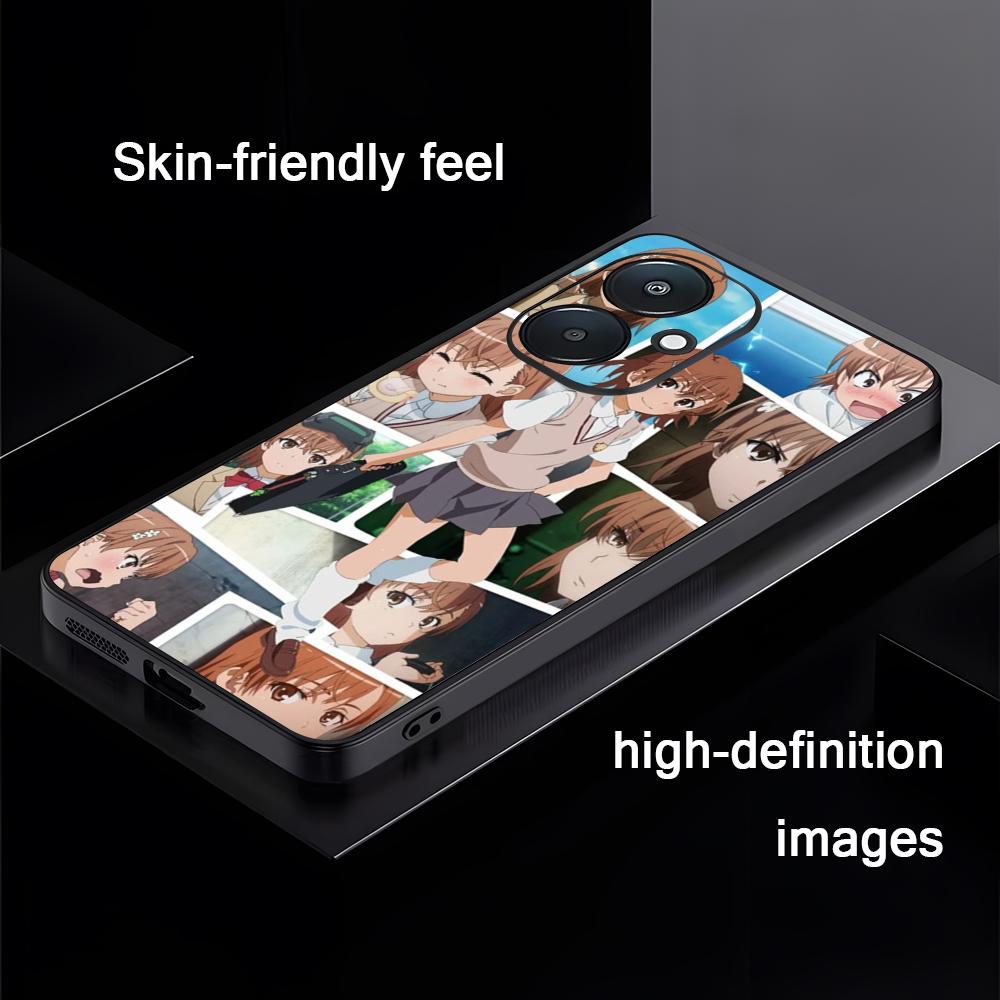 A Certain Scientific Railgun Phone Case For Xiaomi Redmi 14C 13C 12C Note14 13 12 11 10 Pro Plus S Soft Black Phone Cover