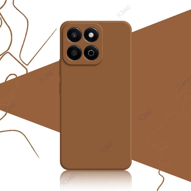 Luxury Square Liquid Silicone Cases for Honor 200 Smart 5G 360 Soft Phone Back Covers Honor200Smart Full Protective Bag