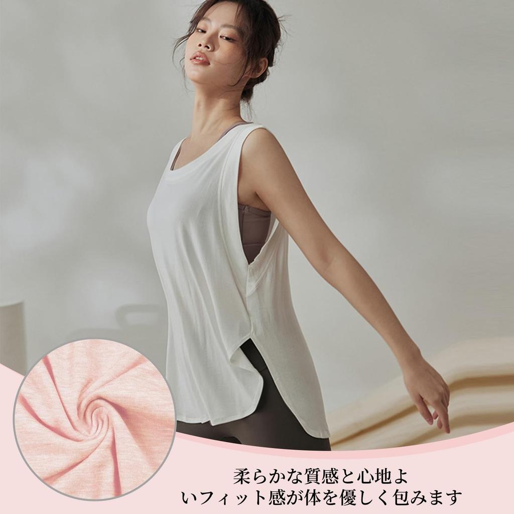 FLORPERRY Yoga Yoga Sports Tank Activewear Bra Training Size M Women's Quick-Drying T-Shirt, Top, Top, Top, Camisole, Vest, Sportswear, Wear, Black,