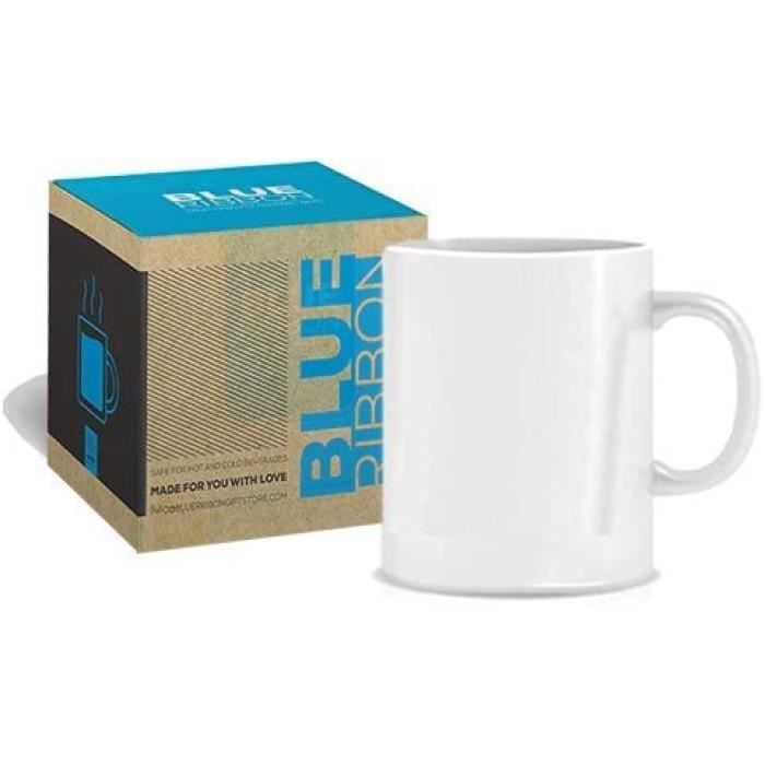 Customizable Mugs - White Sublimation Mugs - Set of 2 Mugs - White