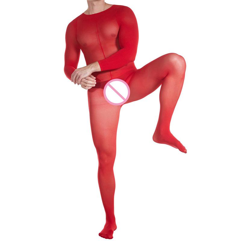 Sexy Women 10D Thin Open Crotch Bodysuit Bandage Sexy Tight Body Stockings Elastic Bodyhouse Sheer See Through Maid Leotard