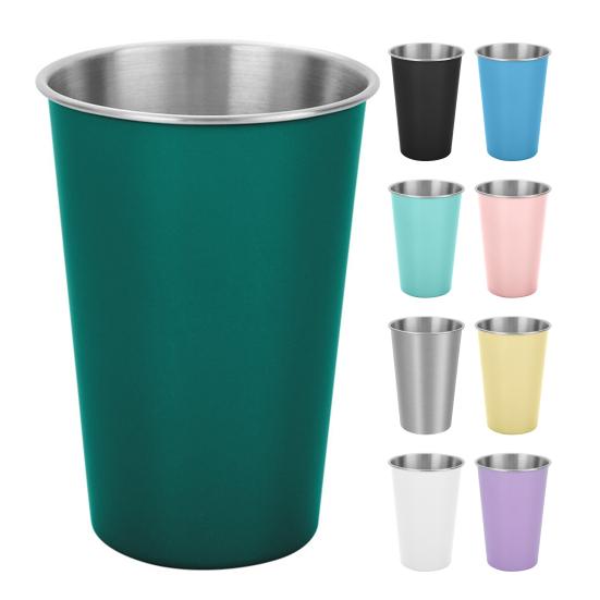 350/500ML Water Cup Shatterproof Unbreakable Stainless Steel Long Service Life Beer Cup Bar